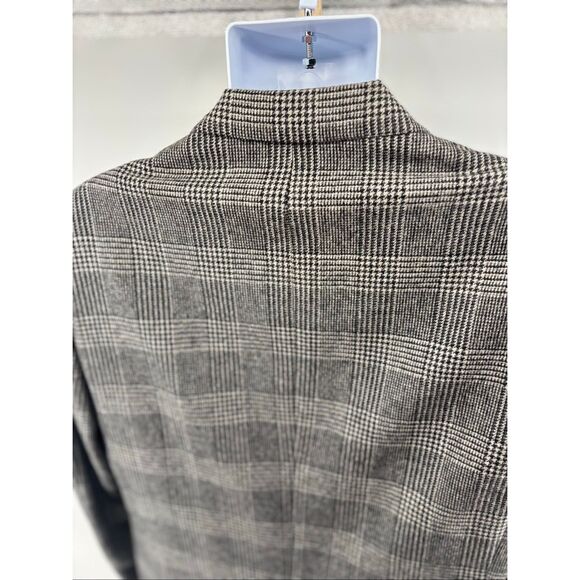 VTG Lands’ End Glen Plaid Check Sport Coat Mens Size 44 Blazer Union Made USA - Picture 14 of 16